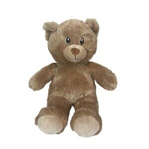 Build A Bear Plush Teddy Tan Stuffed Light Brown 16 BAB Embroidered Eyes